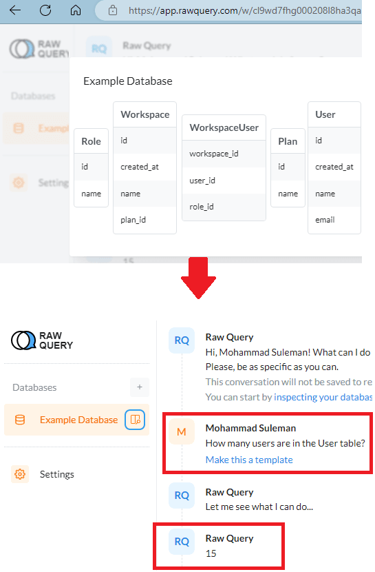 Raw Query Database