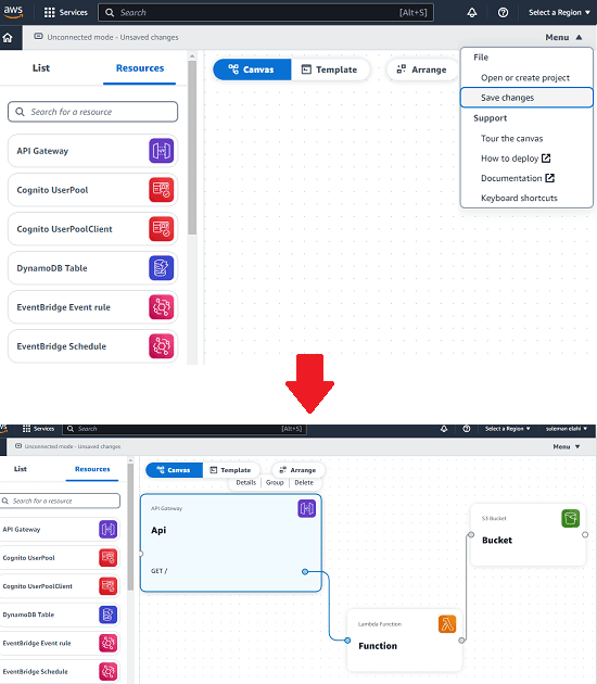 AWS Composer Workflow