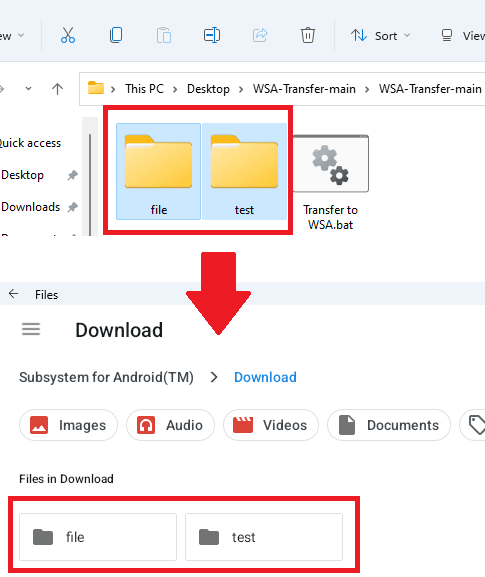 How to Bulk Transfer Folders Directories from PC to Android System Windows 11