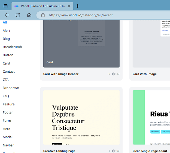 Windle components type