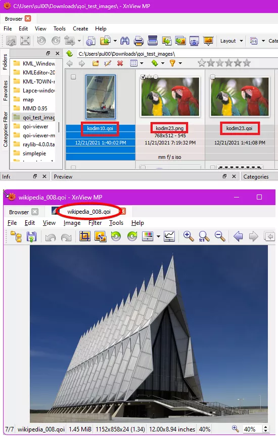 XnView MP as QOI Image Viewer