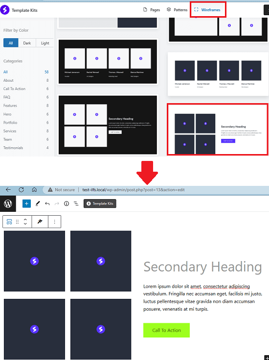 Spectra Template Kits in Action