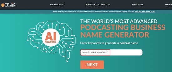 Truic Podcast Name Generator 1