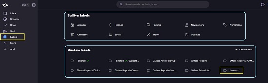 Access labels