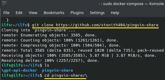 Git Clone Pingvin Share