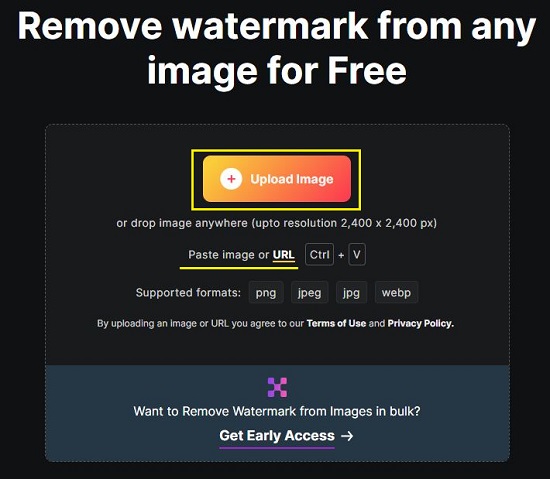 Upload image or Paste URL