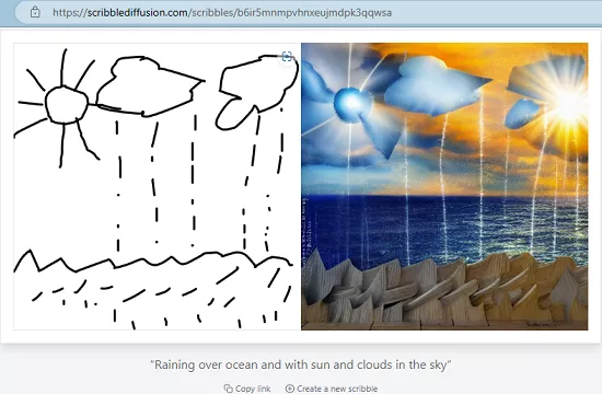 Scribble Diffusion in Action