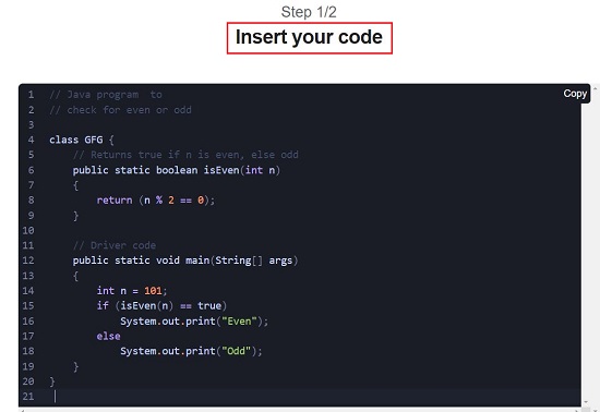 Insert your Code