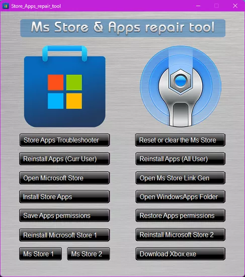 Ms Store & Apps repair Tool