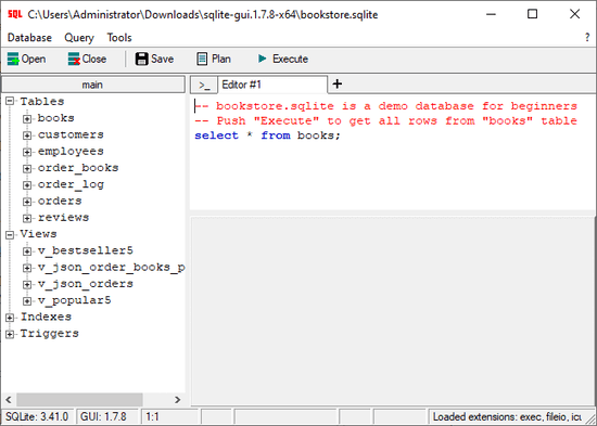 SQLite GUI Main