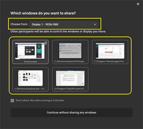 Share Windows