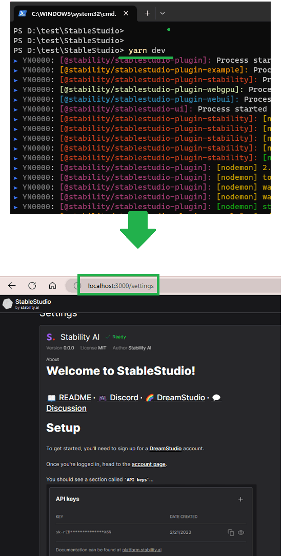 StabilityStudio Settings