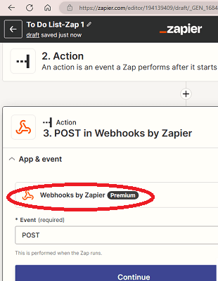 Zapier Tables Action