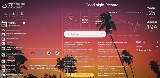 13 Widgets template