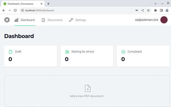 Documenso Dashboard