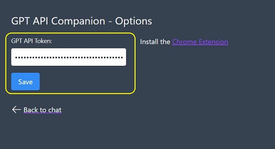 Paste Open AI API key