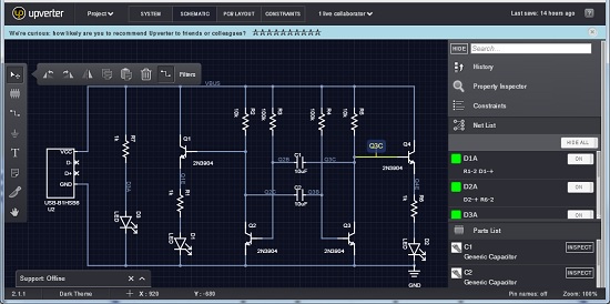 Upverter schematic