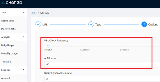 Changd URL Frequency