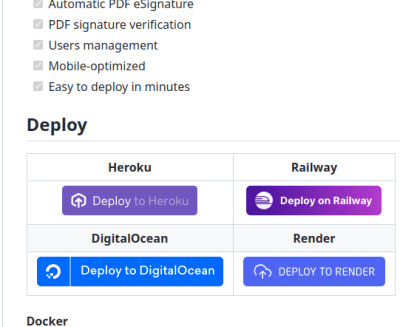 Docuseal Deployment Options