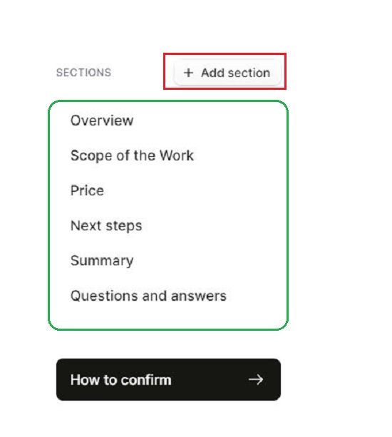 Sections