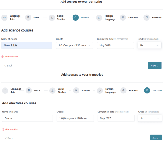 Transcript Generator Science and Foreign