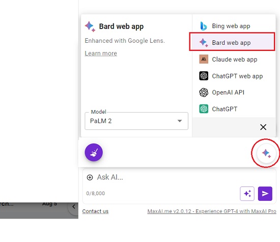 Choose Bard Web App