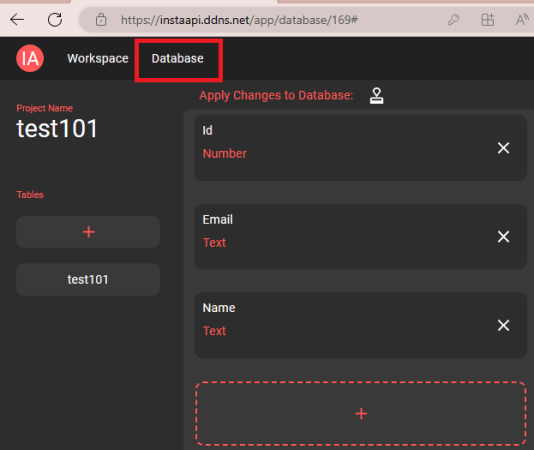 InstaAPI Database