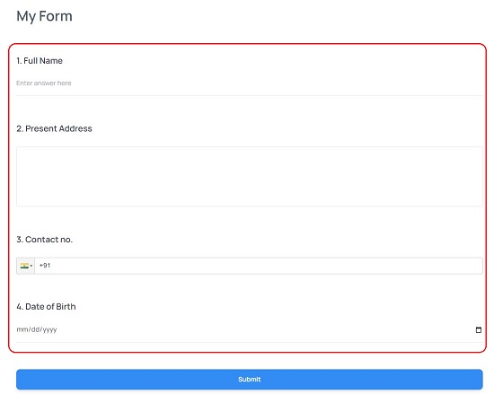 Form Preview