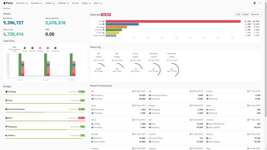 Paisa Dashboard