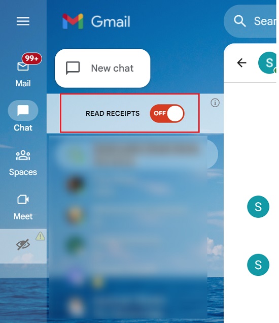 Read Receipts off