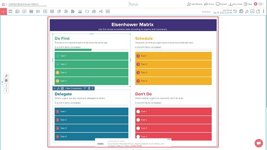 Xtensio Eisenhower Matrix Template
