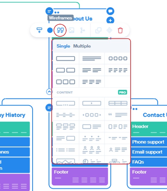 Change wireframe