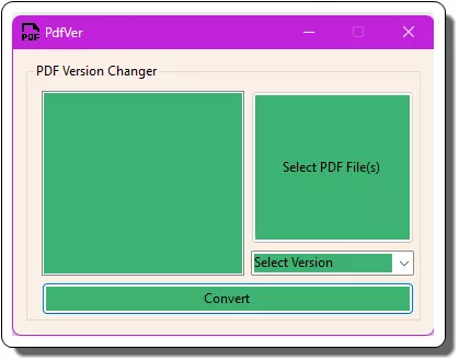 PdfVer Main UI