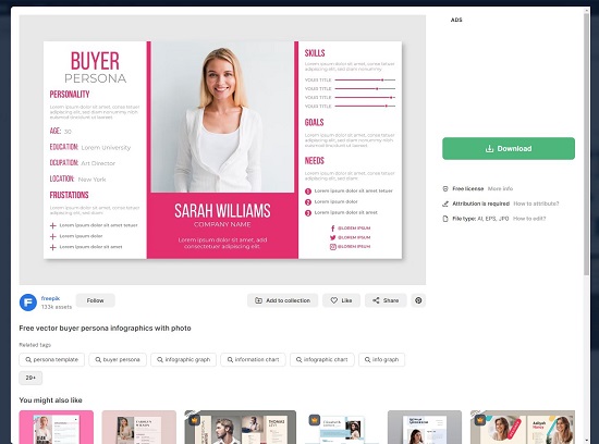 Freepik Buyer Persona Templates 