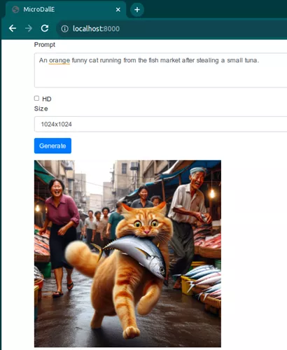 MicroDallE Image Generated