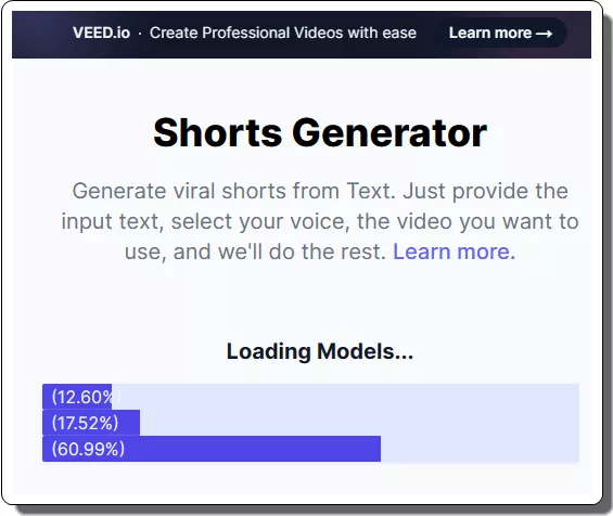 Shorts Generator