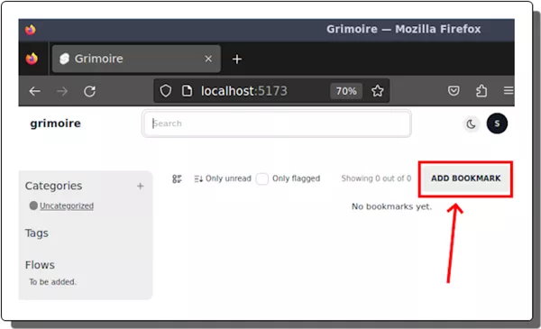 Grimoire Add a Bookmark