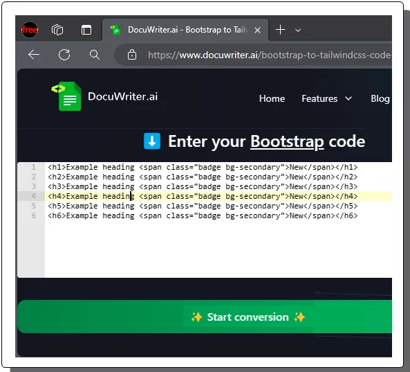 Input Bootstrap Code