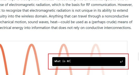 Input query