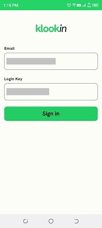 Login key