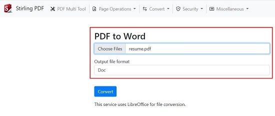 PDF to Word