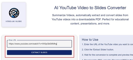 Paste YouTube URL