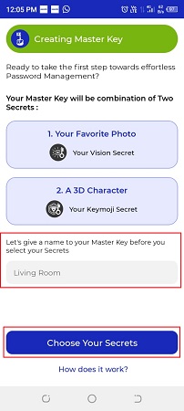 Choose your secrets