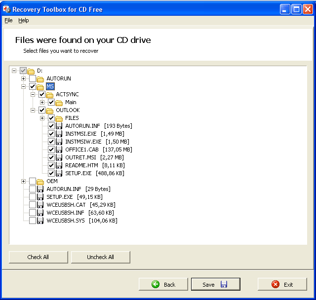 Recovery Toolbox for CD