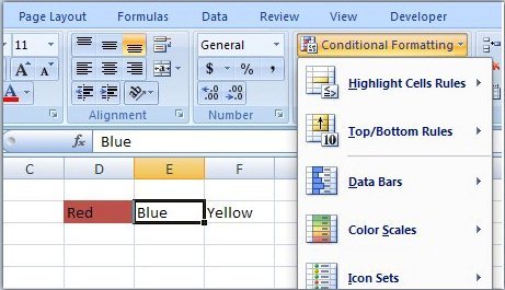 Conditional Formatting