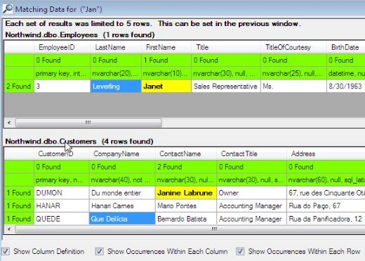 SQL Locator