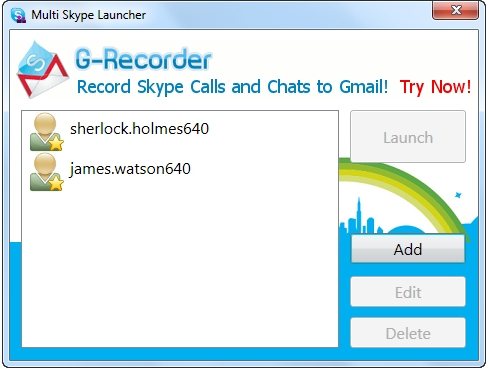 Multi Skype Launcher