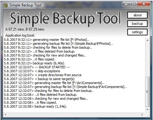 Simple Backup Tool