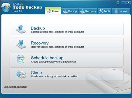 Easeus Todo Backup Home