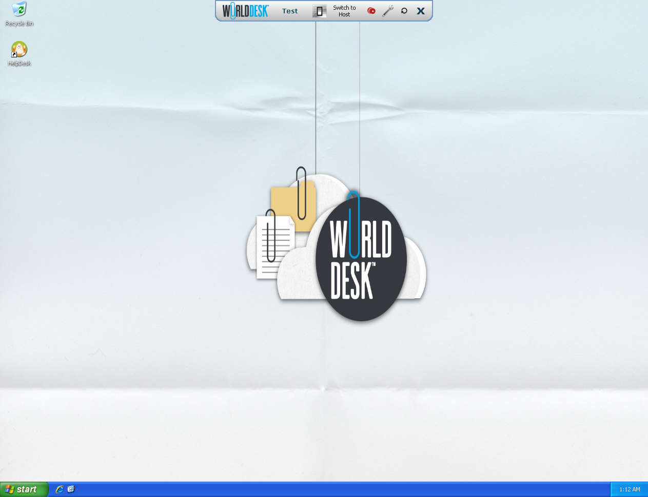 WorldDesk default window